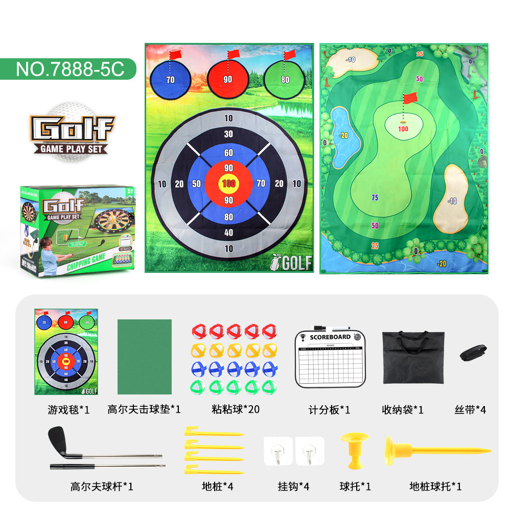 Fabricante de origen 40 juegos de alfombrillas de golf, práctica de objetivos para interiores y exteriores, juguetes deportivos de golf de ocio