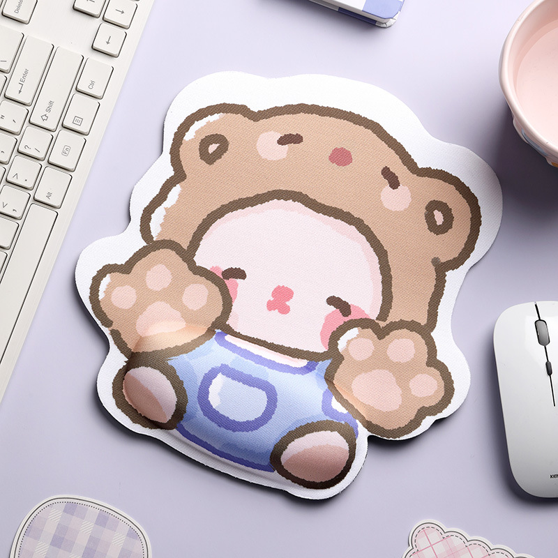 Alfombrillas de ratón transfronterizas, divertidas y variadas, reposamuñecas, alfombrillas de ratón de alta calidad con formas especiales, alfombrillas de ratón de dibujos animados para hombres y mujeres