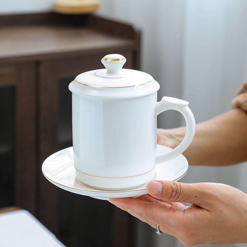 カスタム会議カップ陶磁器事務カップ蓋付き家庭用コップ個人専用ティーカップビジネスギフトカップロゴ|undefined