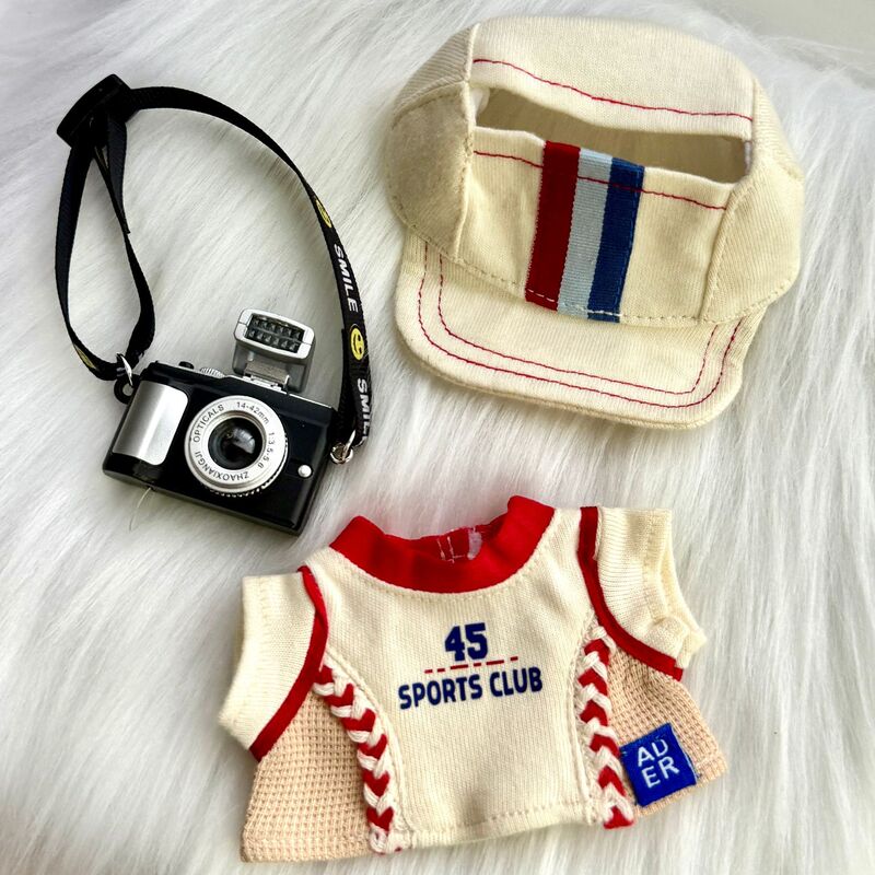 Labubu Baseball Uniform Suit 15-17 cm Doll Wears Baby Clothes and Changes into Baseball Suit New Hat and Clothes