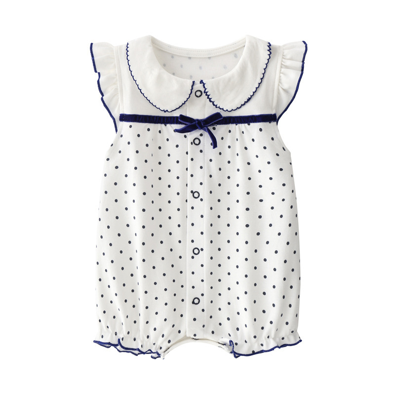 Toddler's Haxi Baby's Jumpsuit Summer Clothes Four-month Baby Girl's Princess Summer Clothes Bag Fart Clothes Summer Thin
