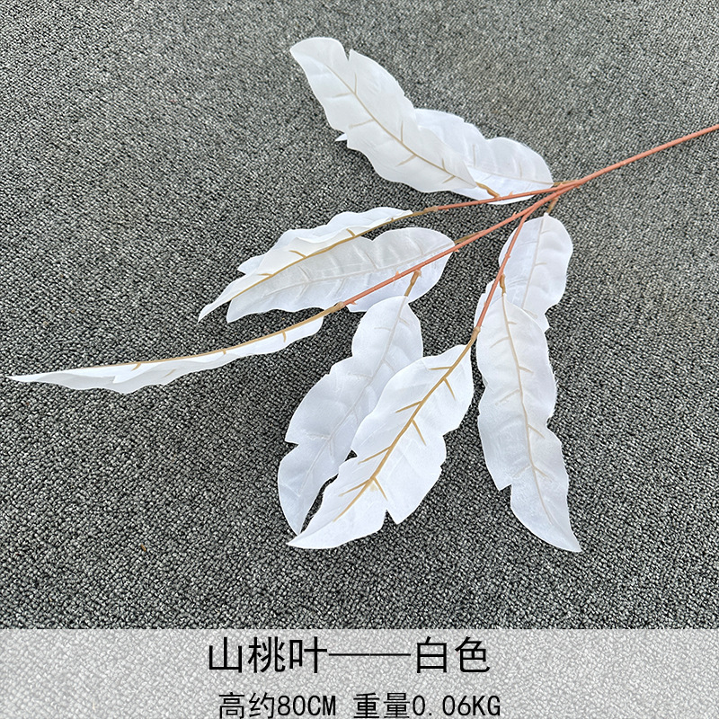 Ángel hoja montaña melocotón hoja artificial flor boda fondo hotel decoración techo camino plomo arreglo floral fila base hoja