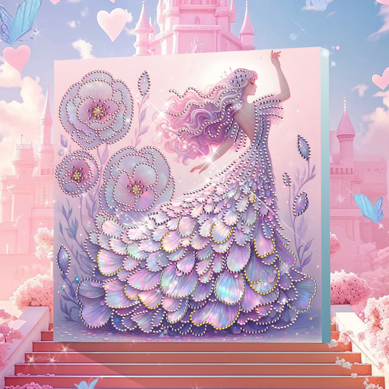 Estilo 11 (30 * 30 cm + lienzo + marco trasero + paquete de materiales de herramientas)