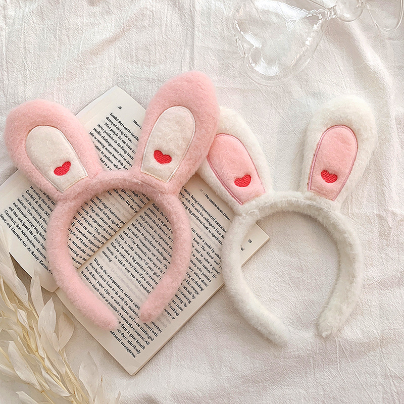 ins超萌大兔耳朵发箍韩国可爱少女心头箍网红洗脸压发带发卡头