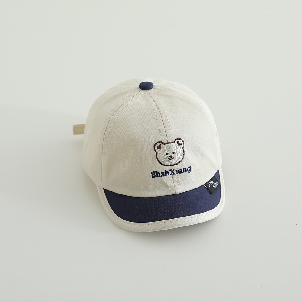 Primavera y otoño bonitos sombreros de lengua de superpeso, gorras de béisbol de moda para niños y niñas, gorras de bisel suave para bebés de mes pequeño