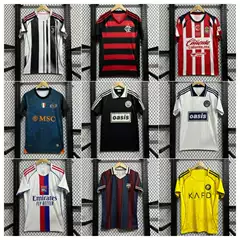 25-26 Club New Football Jersey Barcelona Juventus Oasis Collaboration T-Shirt Short Sleeve Soccer Shirt Cross-Border 3D Printed