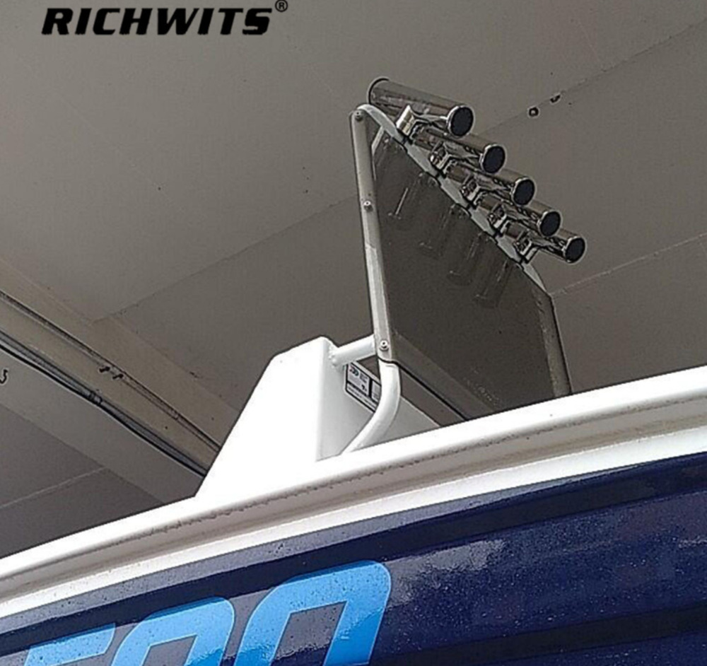 RICHWITS 스테인레스 스틸 316 낚싯대 튜브 요트 낚싯대 좌석 해양 하드웨어 요트 해양 낚싯대 좌석