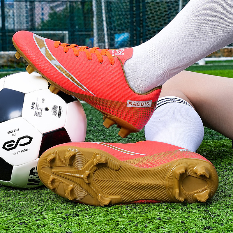 2022 primavera nuevos zapatos de fútbol de uñas rotas de corte bajo zapatos de fútbol para niños transfronterizos zapatos de fútbol juvenil ligeros