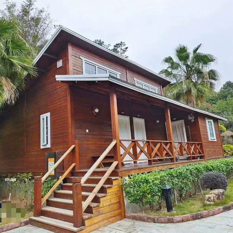 Деревянный дом антикоррозийный кемпинг Вилла подвижная открытая живописная местность Творческий современный производитель жилья