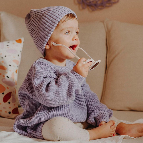 Baby sweater loose round neck pullover for girls and boys  autumn and winter baby sweater knitted sweater children's clothing