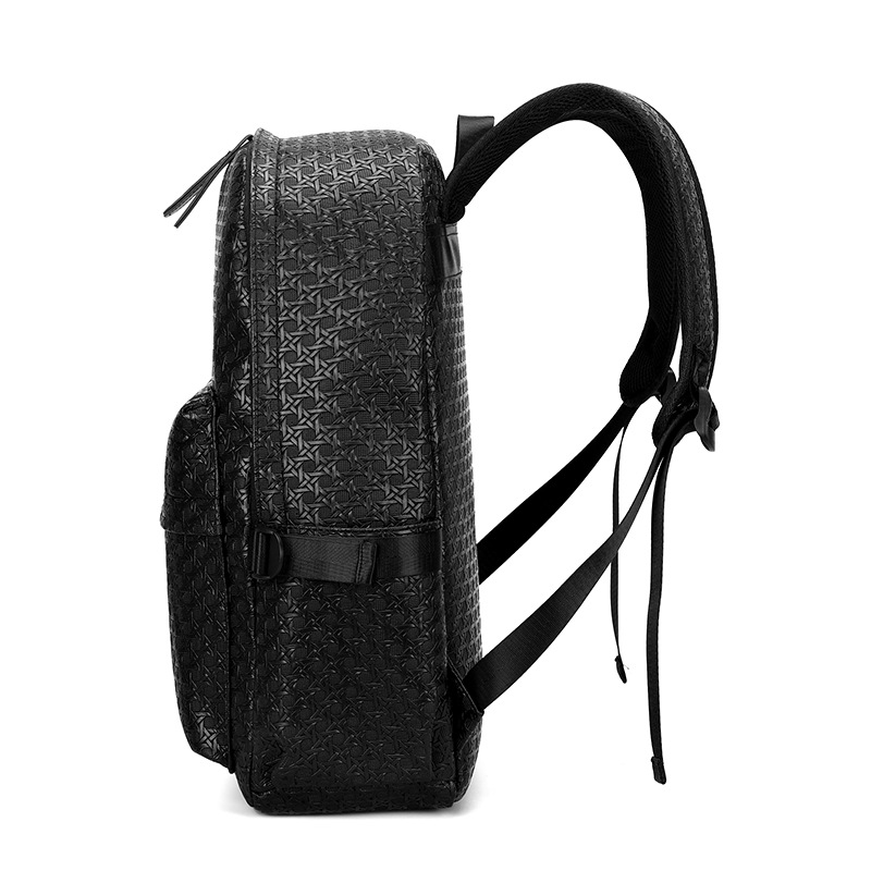 Nuevo estilo mochila para hombre nuevo estilo salvaje casual estudiante mochila escolar PU cuero moda alta sensación bolsa de negocios mochila para computadora