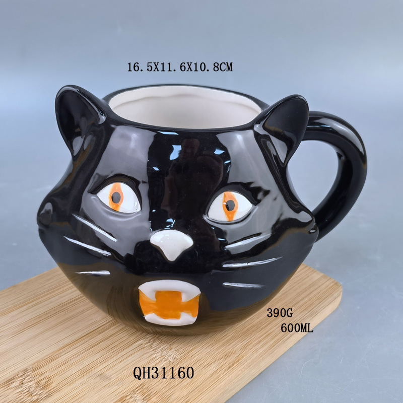 Tazas de cerámica de Halloween, tazas de cerámica, tazas de cerámica, tazas de cerámica, tazas de agua, tazas de café
