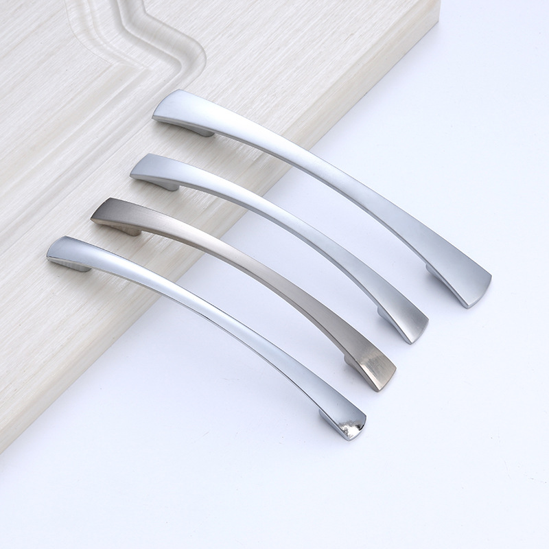 Oro plata simple aleación de zinc gabinete armario manejar nórdico moderno simple cajón zapato gabinete puerta hardware manija