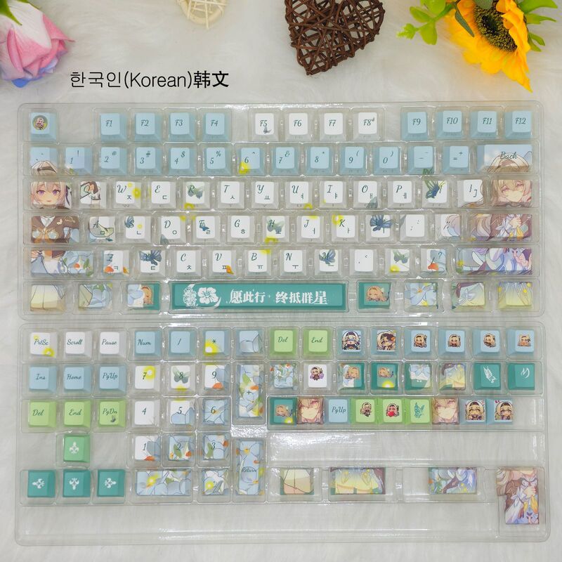 崩壊星空鉄道流蛍キーキャップ側面刻印半透明昇華メカニカル磁気軸キーボードキーキャップ|undefined
