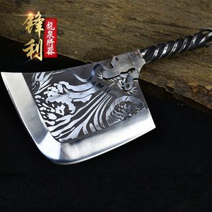 Longquan knife, bone cutting knife, thickened knife, kitchen, household commercial bone cutting knife, big bone cutting knife, hair generation