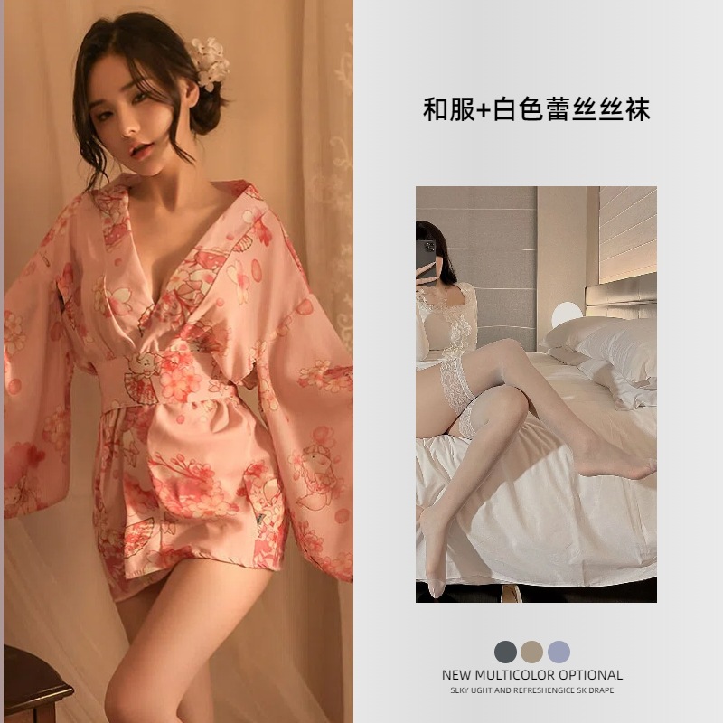 이미지 색상 + 화이트 레이스 스타킹