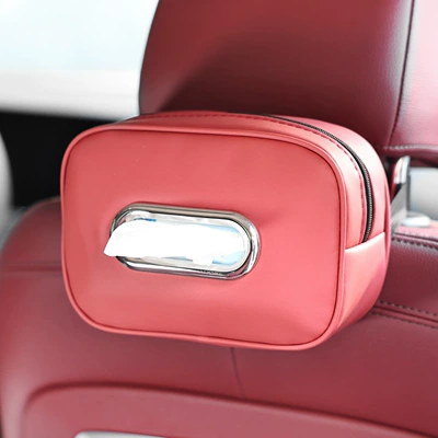 Box, Leather High-End Armrest Box | Car tissue box/set