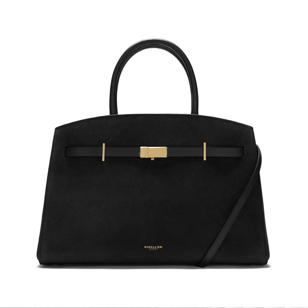New DeMellier The Hudson Leather Handbag Shoulder Crossbody Bag Large Capacity Commuter Briefcase For Women - Thumbnail 6