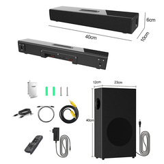 全機能エコー壁サブウーファ80wパワーbluetoothスピーカー、ホームシアターk歌音響光ファイバu
