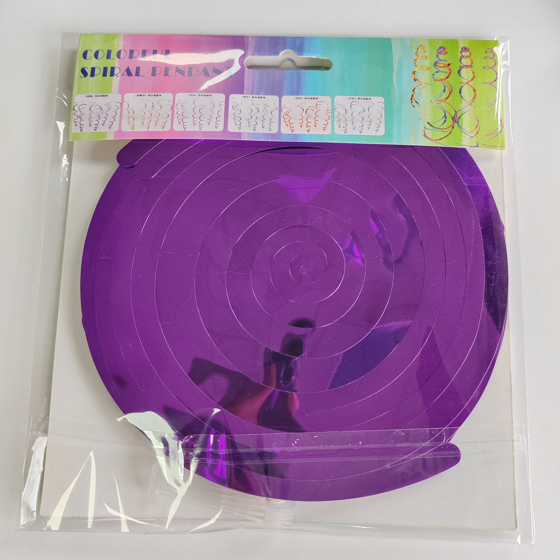 Fiesta transfronteriza doble espiral adornos Año Nuevo cumpleaños tema decoración tienda vórtice Garland lentejuelas colgante al por mayor