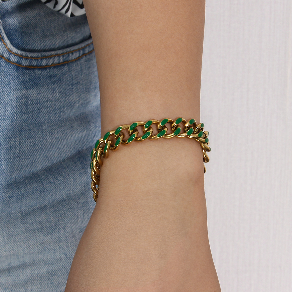 Vintage Style Geometric Stainless Steel Necklace Plating Stainless Steel Necklaces