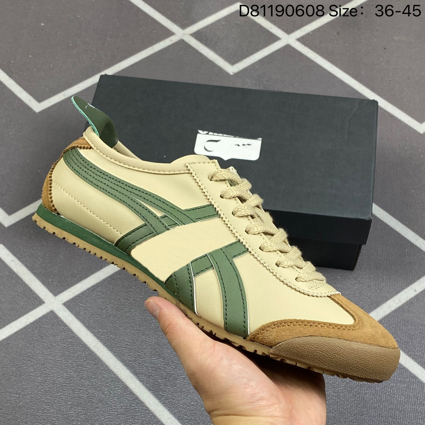 莆田鞋鬼冢虎亚瑟一脚蹬女鞋懒人德迅鞋tiger男鞋情侣运动鞋真皮