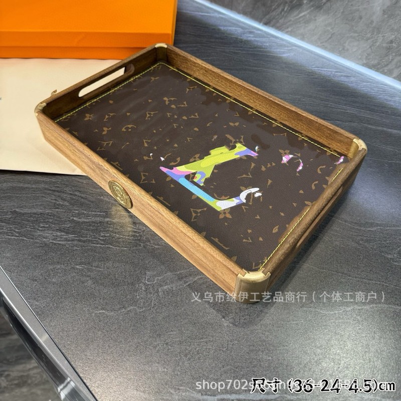 黑胡桃木手工老花托盘收纳手串文玩托盘会所摆拍酒店餐厅木质茶盘|undefined