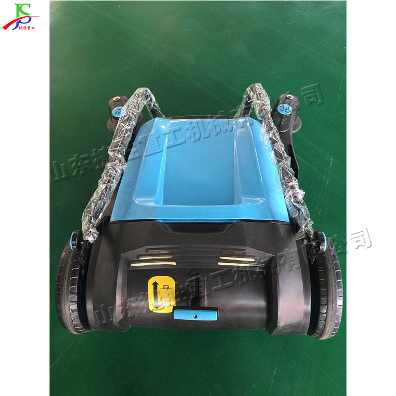 Mano push barredora taller portátil almacén barredora doble rodillo cepillo comunidad equipo de limpieza calle