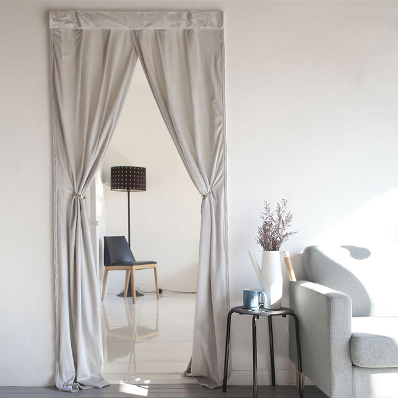 Custom Flannel Curtain Italian Velvet Door Curtain Aisle Curtain Warm Windshield Curtain Finished Simple Decoration