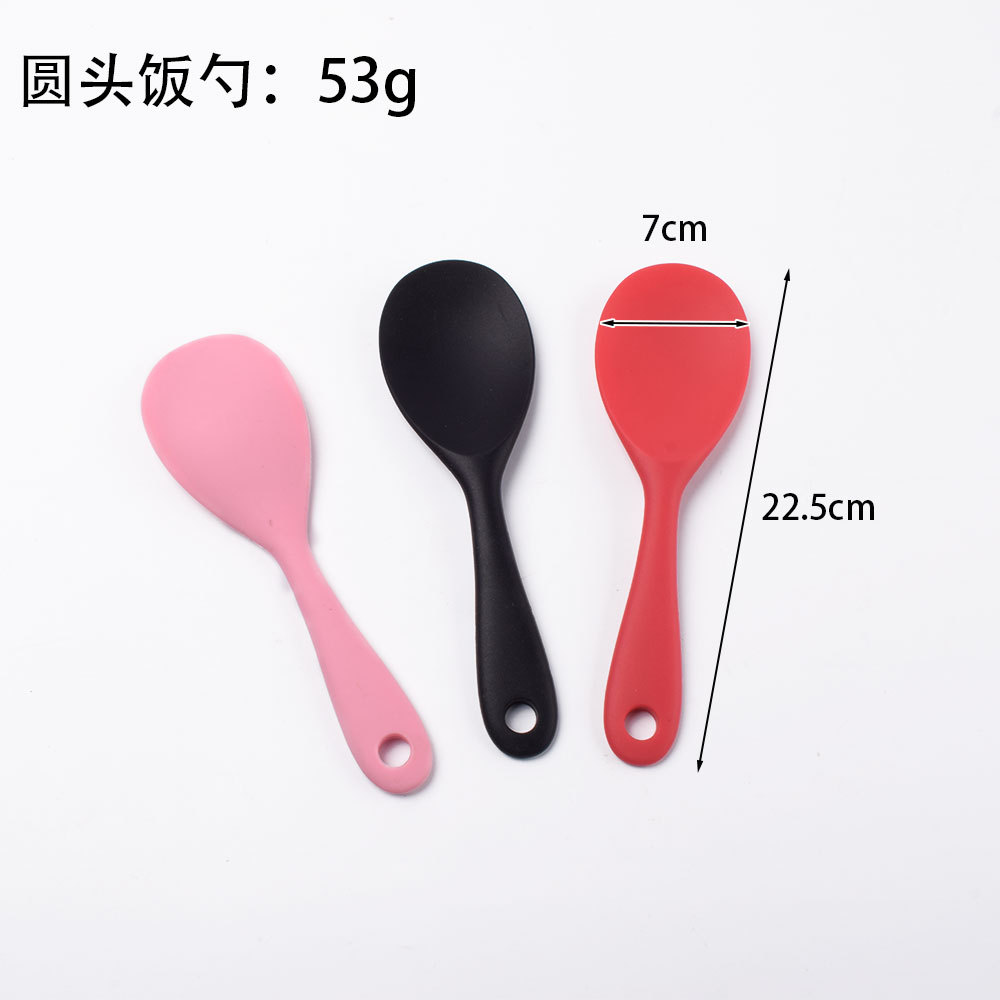 둥근 머리 밥 숟가락