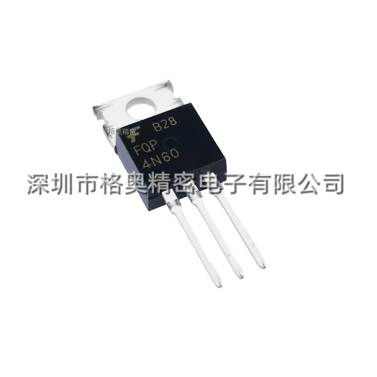 FQP4N60 в корпусе TO-220-3 4A/600V, N-канальный MOSFET для прямой установки с тремя выводами