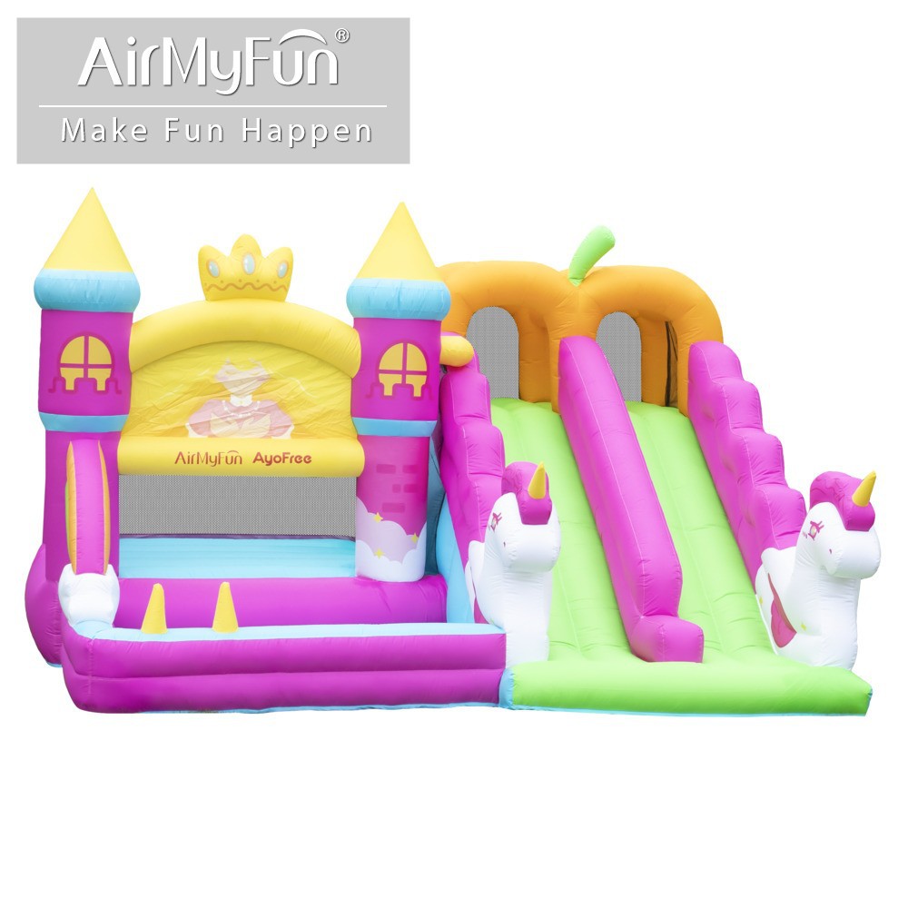 AMF infláble castillo doméstico pequeño tobogan infláble infantil trampolín pequeño paseo interior infláble castillo