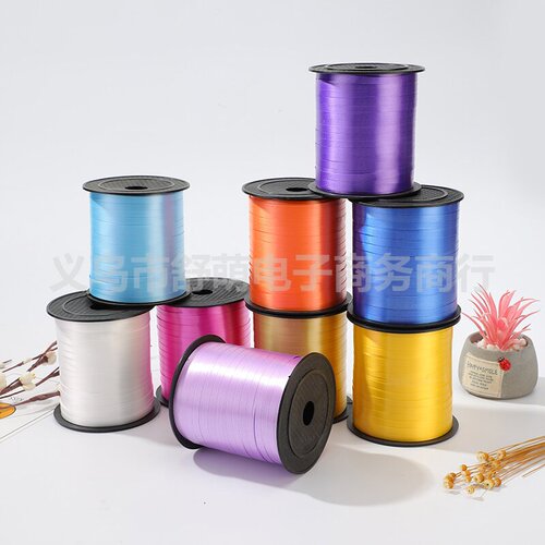 Source Factory 250 Yards Solid Color Flat Balloon Ribbon Decoration Amazon Ribbon Ties Christmas Accessories Banner