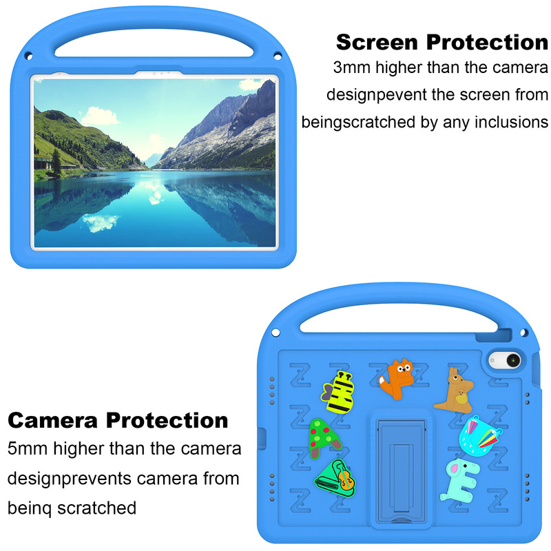 Children's Protective Case Suitable for iPad 12(A18) 11inch Foldable Stand iPad 11/10Th Generation Tablet Case Children's Protective Case Suitable for iPad 12(A18) 11inch Foldable Stand iPad 11/10Th Generation Tablet Case