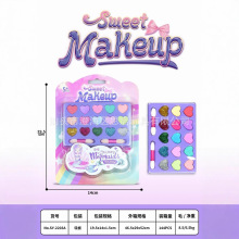 跨境儿童化妆品女孩彩妆装扮小套装过家家指甲油眼影腮红口红玩具