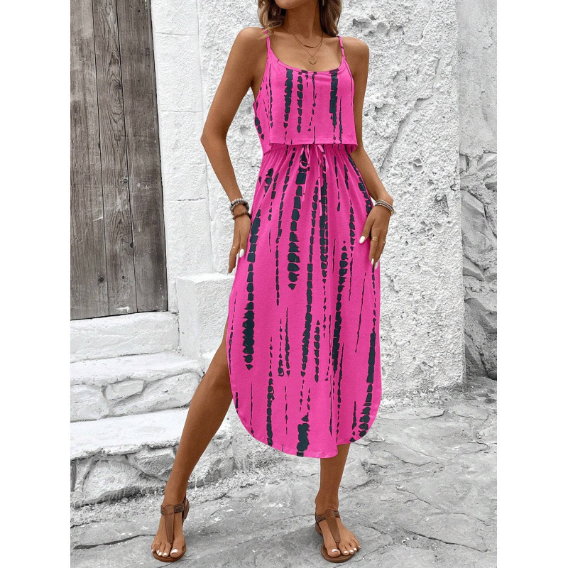 スポット外国貿易アマゾン独立ステーションクロスボーダーヨーロッパとアメリカの服夏の新しいファッションレトロサスペンダードレストレンド|undefined