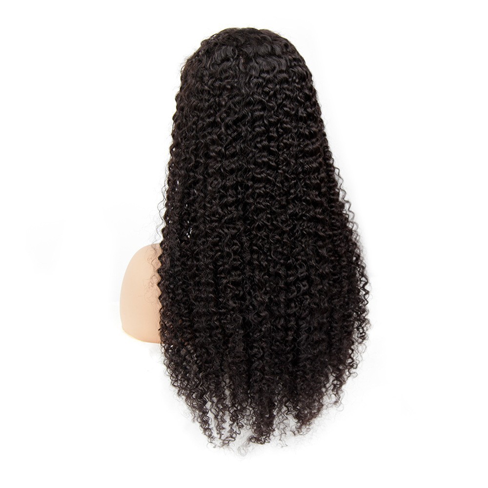 13x4 kinky curly pelucas de pelo humano pelucas de pelo rizado real cubierta de pelo