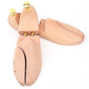 Double-Tube Shoe Stretcher, Lotus Wood Double-Tube Shoe Stretcher, Wooden Shoe Last, Men's and Women's Shoe Stretcher, Adjustable Shoe Stretcher, Customizable