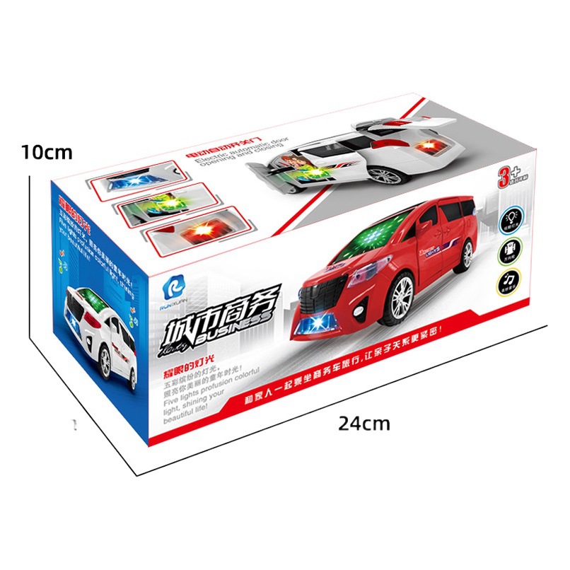 Apertura de puerta universal eléctrica de los niños 360 rotación música luz baile coche niños y niñas coche de juguete al por mayor