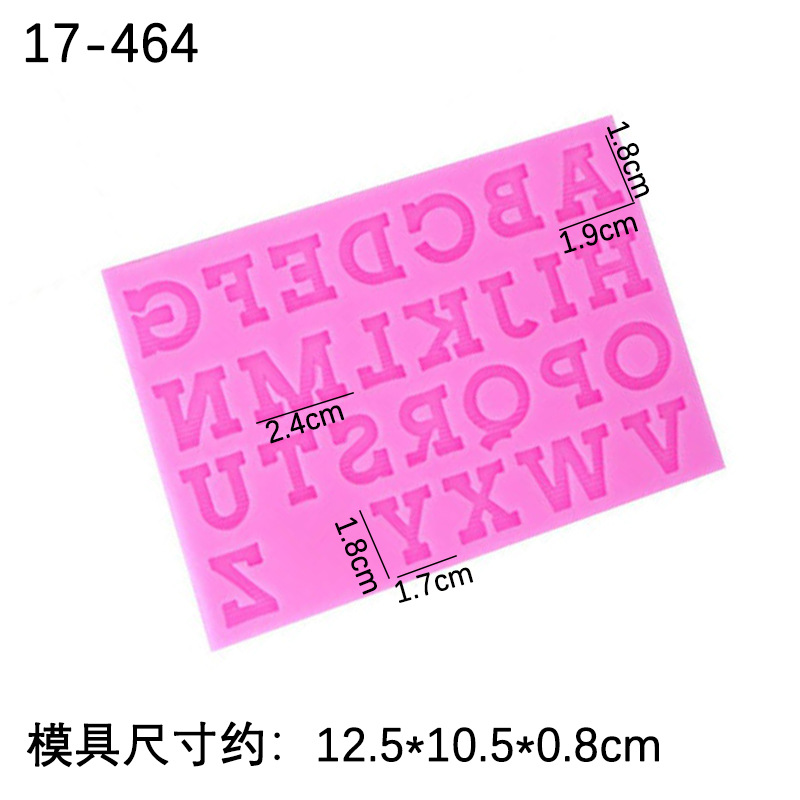 26 letras inglesas tamaño molde de silicona digital creativo hornear decoración arcilla epoxi cerámica suave image 8