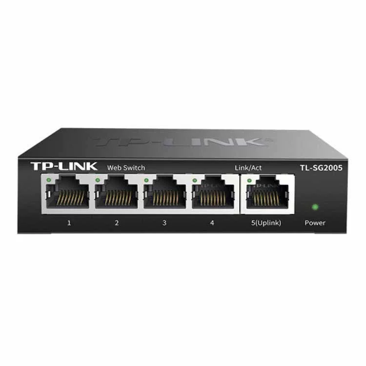 TP-LINK TL-SG2005 5-портовый полноформатный Gigabit Web сетевой управляемый выключатель типа облачного управления