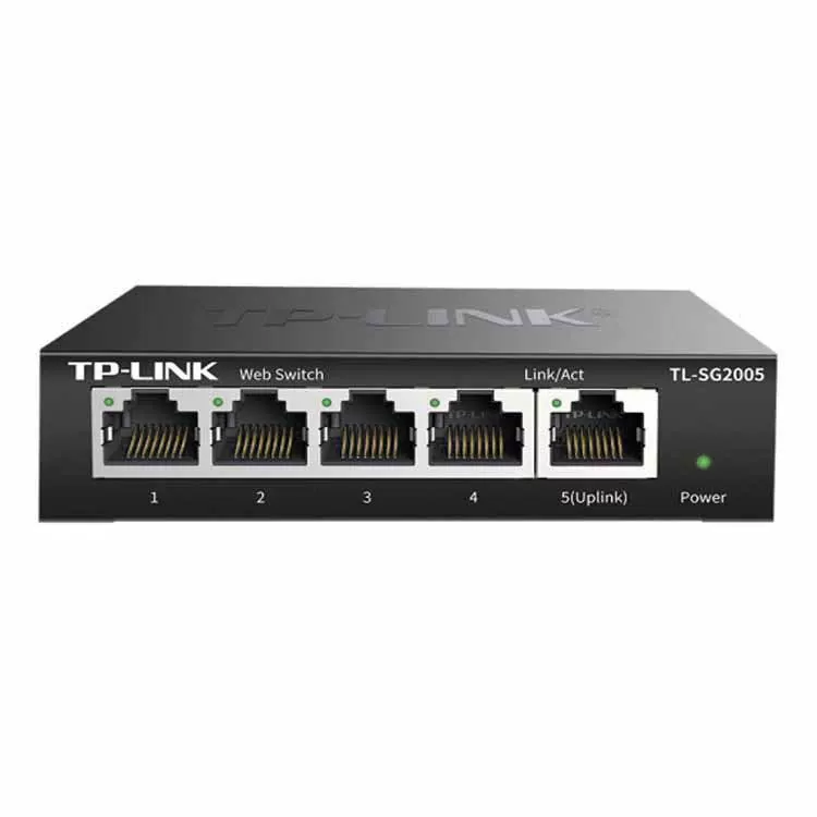 TP-LINK TL-SG2005 5-портовый полноформатный Gigabit Web сетевой управляемый выключатель типа облачного управления