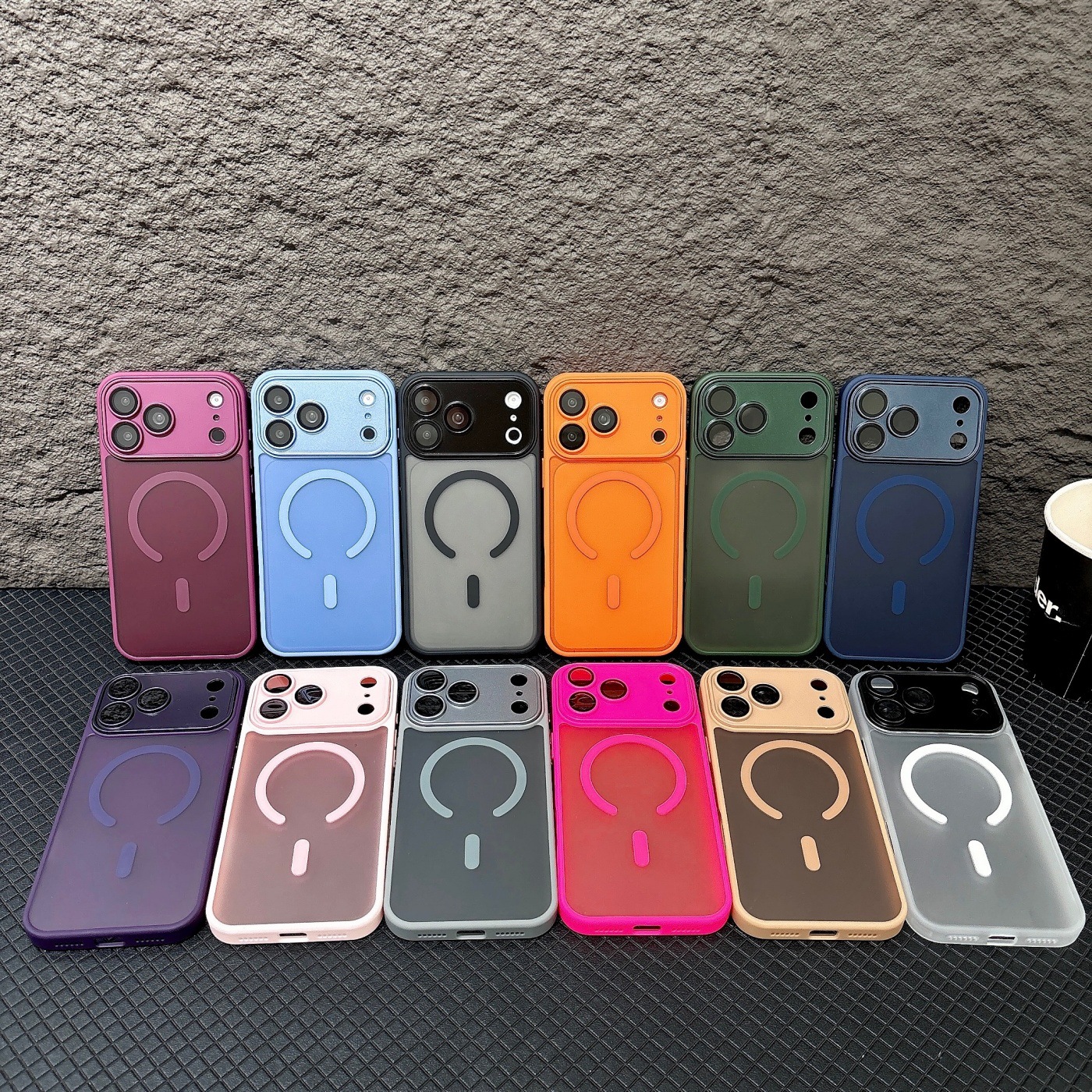 Yadun Suitable for Apple 18 Phone Case, Matte Magnetic Suction, Skin-Feel for 17, Acrylic for 16 Pro Max, Full Coverage for 15, Precision Cutouts for 14