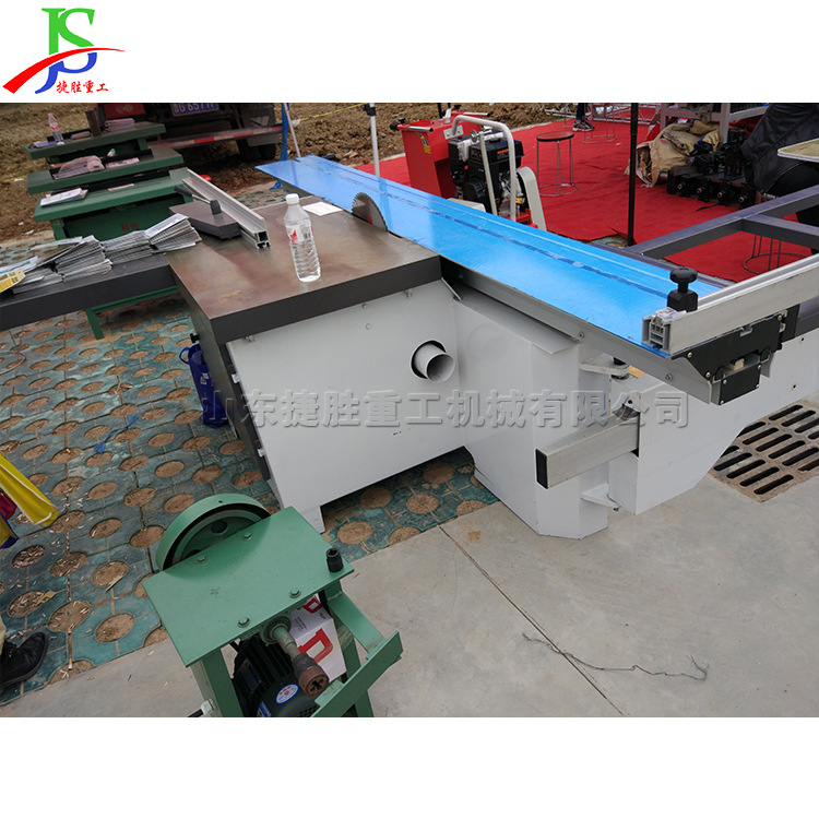 Corte de madera automática Sierra de mesa deslizante de madera automática Sierra de corte longitudinal corte transversal ángulo aserrado máquina