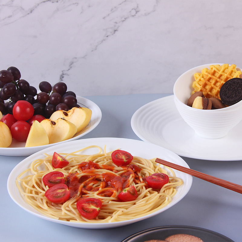 Lemeya Festival Gift Welfare Group Purchase Glass Dinner Plate Bowl Gift Set Kitchen Set Company Celebration