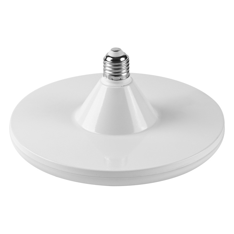 lámpara de disco volador de espectro completo de aluminio blanco doméstico luz blanca tricolor iluminación de alta potencia bombilla de ahorro de energía alta visualización protector de ojos
