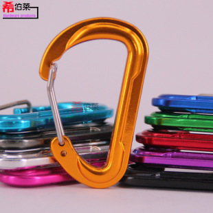 Hebrew No. 6 D color aluminum alloy special-shaped buckle steel buckle outdoor safety quick hanging