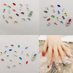 跨境尖底美甲鑽水晶玻璃馬眼異形鑽diy手機配件材料指甲飾品批發