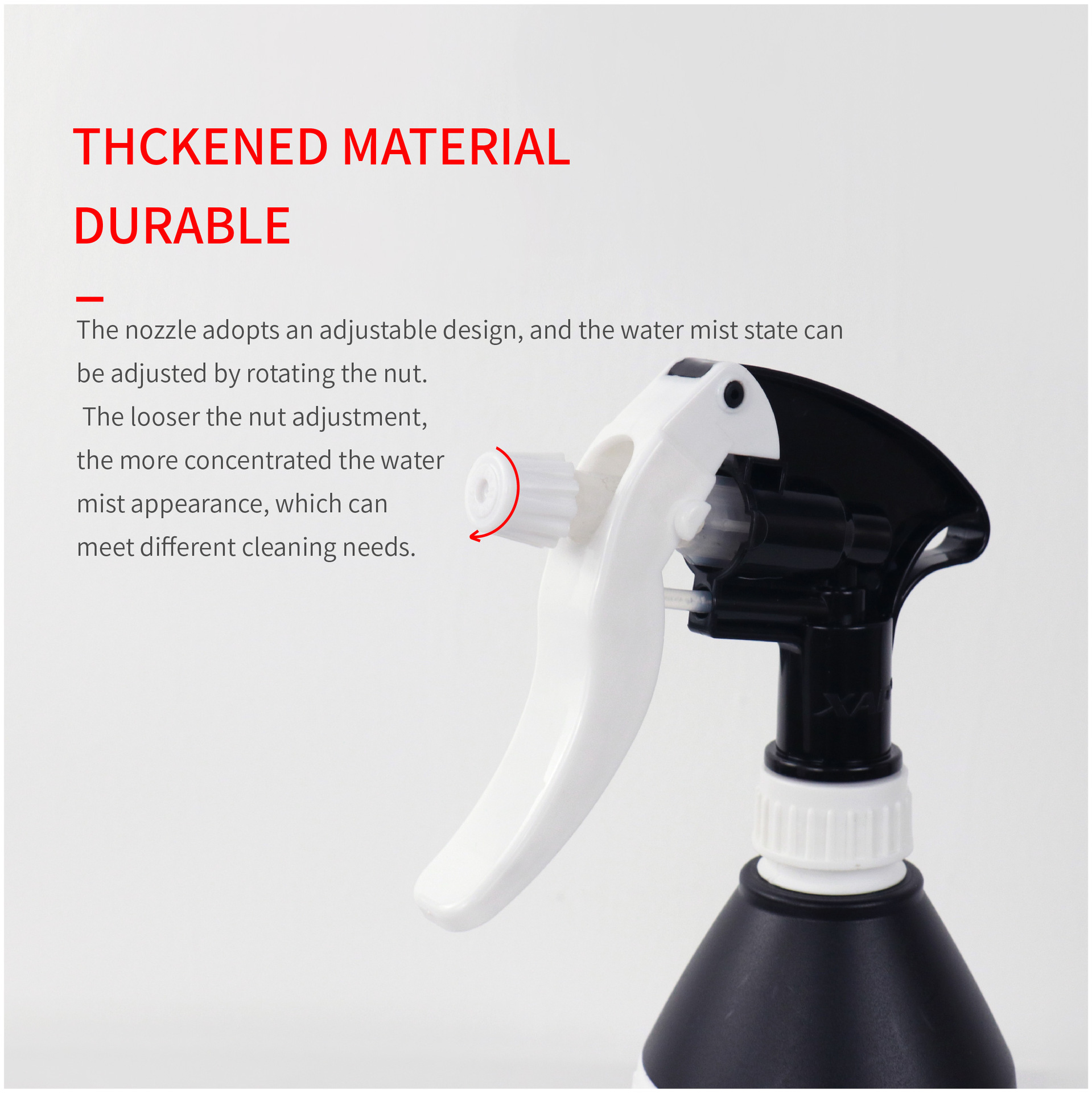 New Cross-Border Plastic Acid-Alkali Resistant Nozzle Car Wash Machine Spray Bottle Car Interior Cleaning Tool