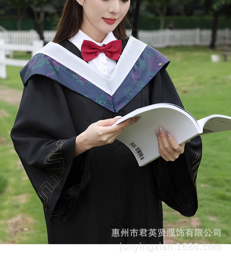 学士服批发 大学毕业学士服男女学院风工科本科文科学位服表演服-阿里巴巴